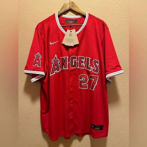 New Authentic Nike Los Angeles Angels Mike Trout Jersey - Picture 1 of 15